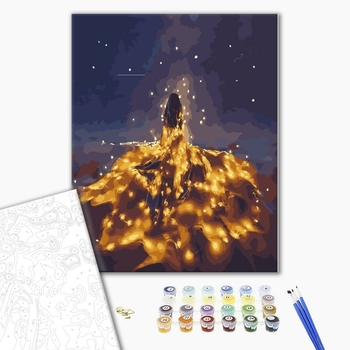 Картина по номерам Авторські колекції - Лейла у вогниках