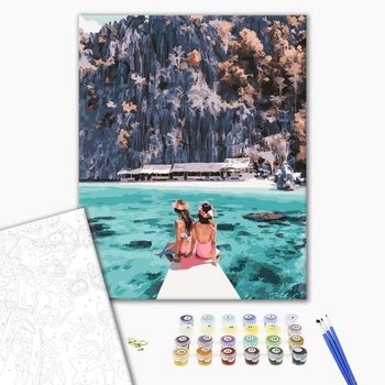 Картина по номерам Авторські колекції - Дівчата біля острову Корон