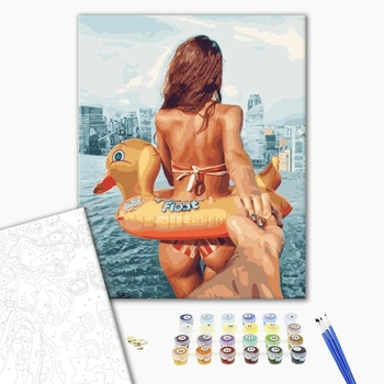 Картина по номерам Люди на картинах - Слідуй за мною. Літо