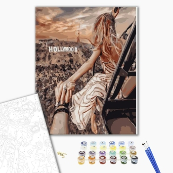 Картина по номерам Люди на картинах - Следуй за мной. Голливуд