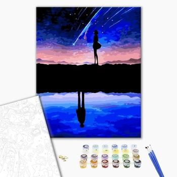 Картина по номерам Люди на картинах - Відображення простору