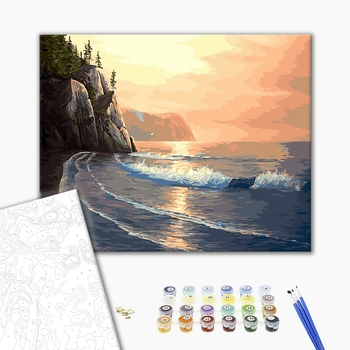 Картина по номерам Природа - Морська скеля