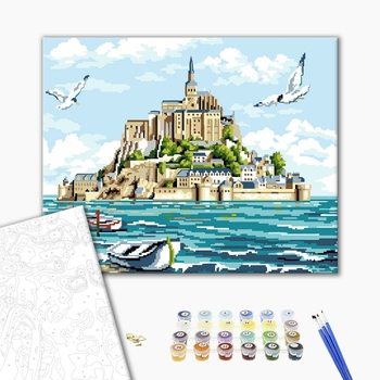Картина по номерам Природа - Мон-Сен-Мішель