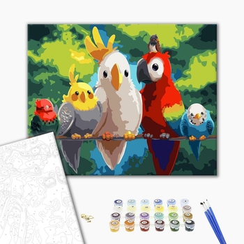 Картина по номерам Тварини, птахи та риби - Птахи в Ріо