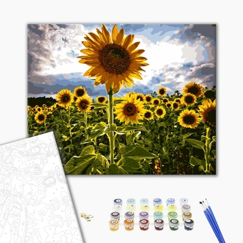 Картина по номерам Пейзажі - Улочка в цветах