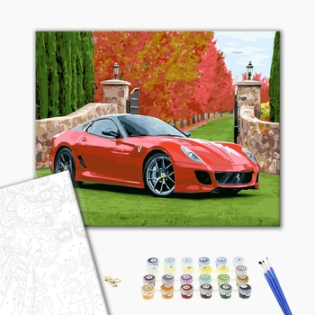 Картина по номерам Кораблі, автомобілі та літаки - Феррарі 458 italia