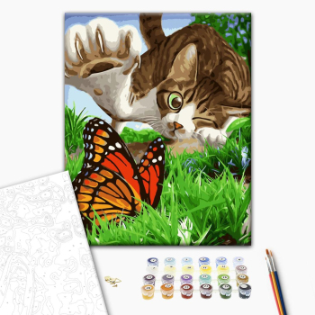 Картина по номерам Тварини, птахи та риби - Пухнастий мисливець