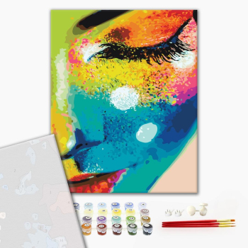 Картина по номерам Преміум картини - Женщина в красках