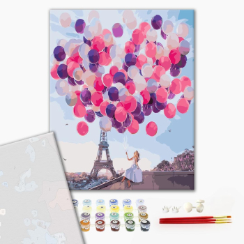 Картина по номерам Преміум картини - Париж в кулях
