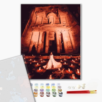 Картина по номерам Преміум картини - Ночной затеряный город Петра