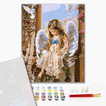 Картина по номерам Преміум картини - Ангел