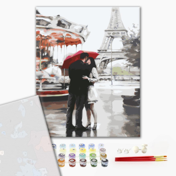 Картина по номерам Преміум картини - Под зонтом счастья