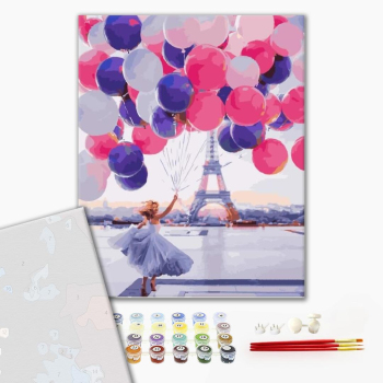 Картина по номерам Преміум картини - Шары парижа