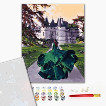 Картина по номерам Преміум картини - Принцесса у замка