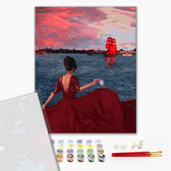 Картина по номерам Преміум картини - Прощание с Алым кораблем