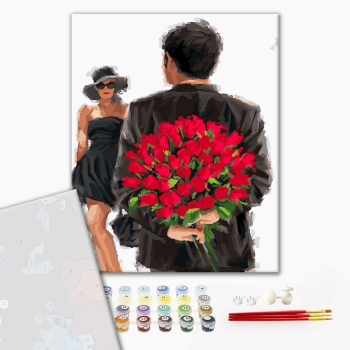 Картина по номерам Преміум картини - Розы для любимой
