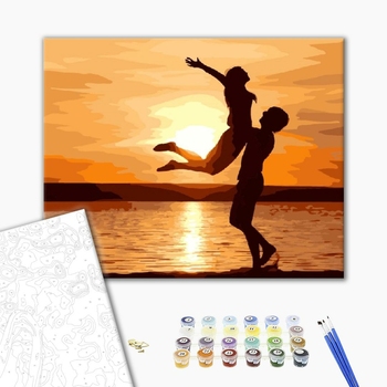 Картина по номерам Люди на картинах - Щастя