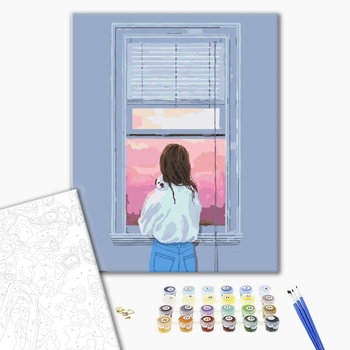 Картина по номерам Люди на картинах - Розовый мир