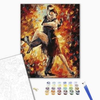 Картина по номерам Люди на картинах - Пристрасть в танці. Леонід Афремов
