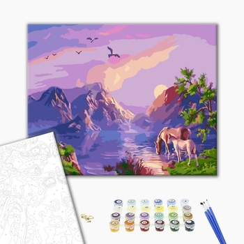 Картина по номерам Пейзажі - Райская фауна