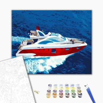 Картина по номерам Кораблі, автомобілі та літаки - Човен