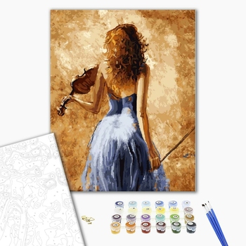 Картина по номерам Люди на картинах - Скрипачка