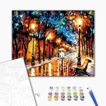 Картина по номерам Пейзажі - Фарби осіннього парку. Леонід Афремов