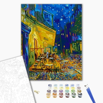 Картина по номерам Репродукції художників - Нічне кафе в Арлі. ван Гог