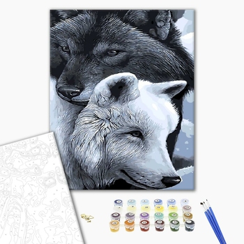Картина по номерам Тварини, птахи та риби - Волки добра и тьмы