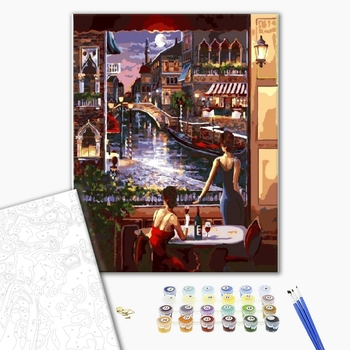 Картина по номерам Люди на картинах - Одинокие дамы в венеции