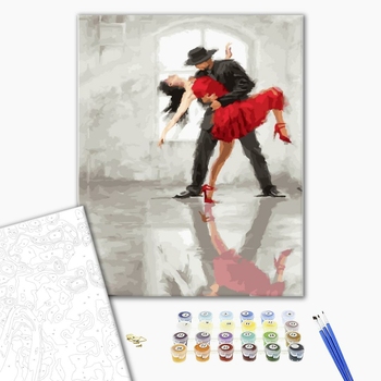 Картина по номерам Люди на картинах - Страстное Танго