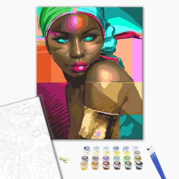 Картина по номерам Для початківців - Таємнича з Нігерії