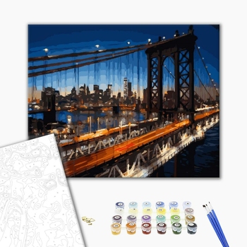 Картина по номерам Города - Міст в Бруклін