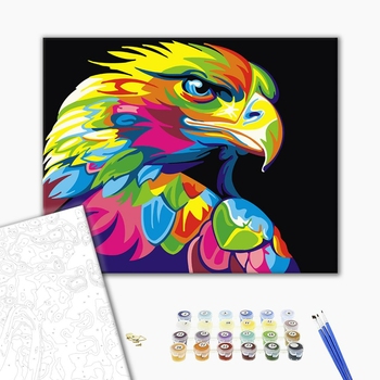 Картина по номерам Поп Арт - Райдужний орел
