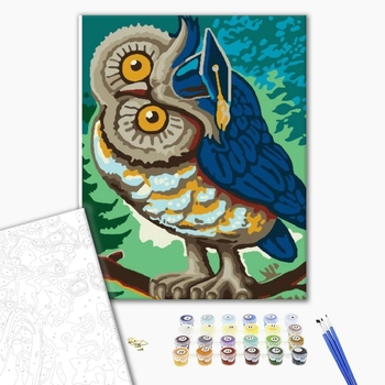 Картина по номерам Для початківців - Сова Гогена магістр