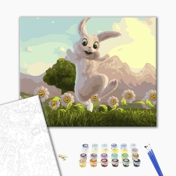 Картина по номерам Тварини, птахи та риби - Кролик Петрик