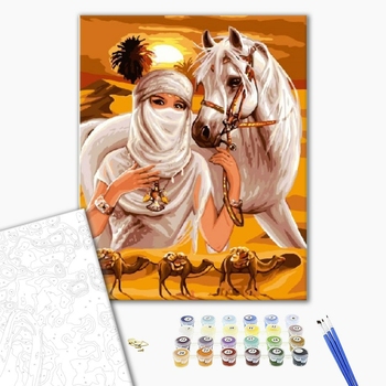 Картина по номерам Люди на картинах - Странник в пустыне