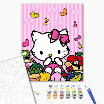 Картина по номерам Мультфільми, комікси, аніме - Хэллоу Китти