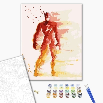 Картина по номерам Мультфільми, комікси, аніме - Флэш Акварель