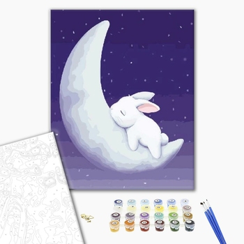 Картина по номерам Мультфільми, комікси, аніме - Сонный кролик