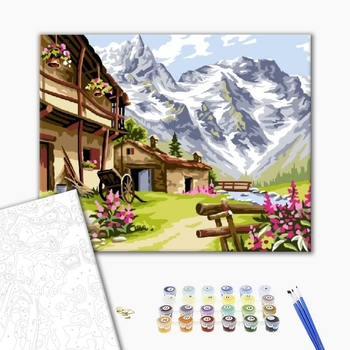 Картина по номерам Города - Підніжжя Альп