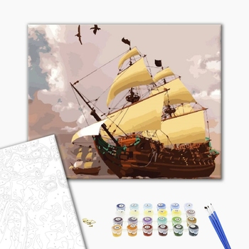 Картина по номерам Кораблі, автомобілі та літаки - Флотилія