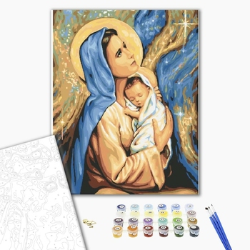 Картина по номерам Діти та ангели - Марія і Ісус