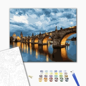 Картина по номерам Города - Нічний міст