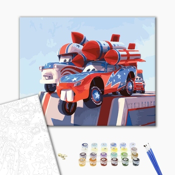 Картина по номерам Мультфільми, комікси, аніме - Тачки на взлете