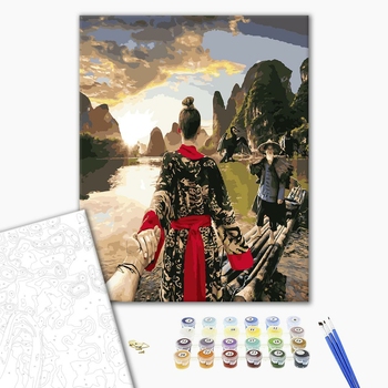 Картина по номерам Люди на картинах - Следуй за мной. Яншо