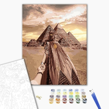 Картина по номерам Люди на картинах - Следуй за мной. Императрица египта