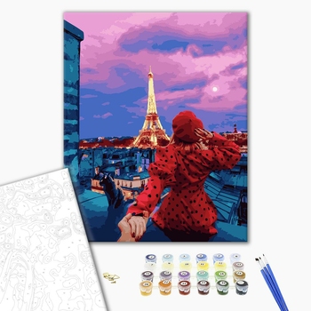 Картина по номерам Авторські колекції - Слідуй за мною. Дахи Парижу