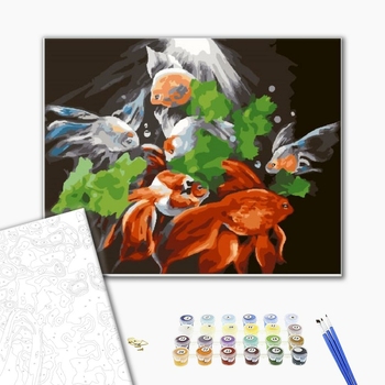 Картина по номерам Тварини, птахи та риби - Таємничі риби