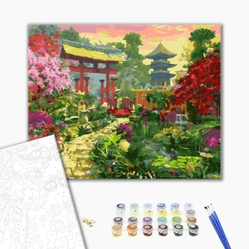 Картина по номерам Пейзажі - Ворота в японский сад